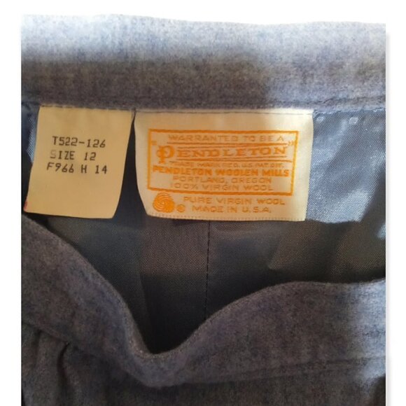 pendleton Vintage Midi Wool Pencil Skirt Size 12 - Picture 3 of 4